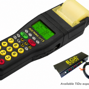 Handheld timing device with expansion dock.